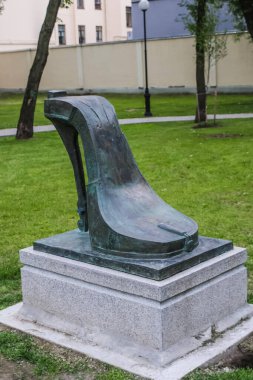 Saint-Petersburg, Rusya - 12 Ağustos 2016: St. Petersburg heykelleri ve anıtları. Heykeltraşların, taş ve metal işleme teknolojilerinin gururu. Resimler ve sanat eserleri müzede. Heykeller ve sanat.