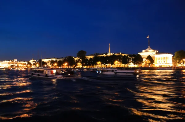 São Petersburgo Rússia Agosto 2016 Noite São Petersburgo Drawbridges Luzes — Fotografia de Stock