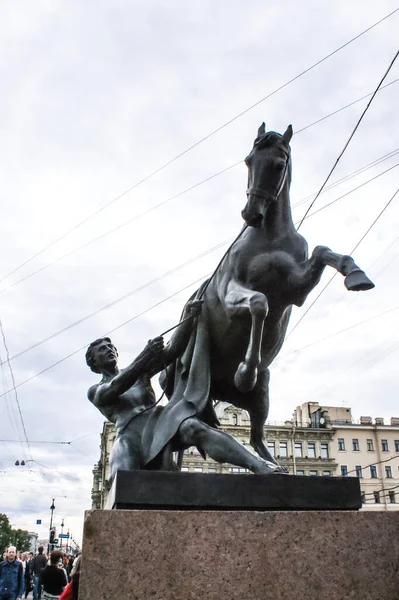 Saint Pétersbourg Russie Août 2016 Statues Monuments Saint Pétersbourg Fierté — Photo