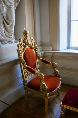 Saint-Petersburg, Rusya - 12 Ağustos 2016: St. Pererburge şehri. Şehrin sarayları ve mimarisi. Şehrin tarihi binaları.