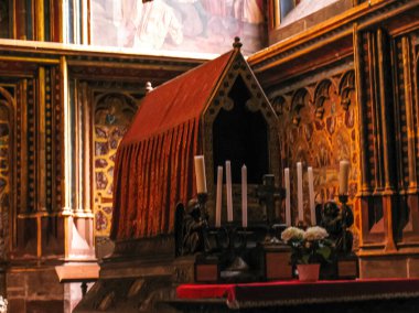 Prag, Çek Cumhuriyeti - 23 Ağustos 2016: Müzelerin ve katedrallerin içi. Tarihi Binalar