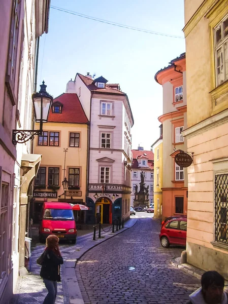 Praga República Checa Agosto 2016 Paseo Por Las Calles Lugares — Foto de Stock