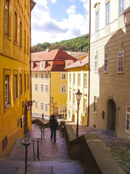 Praga República Checa Agosto 2016 Paseo Por Las Calles Lugares —  Fotos de Stock