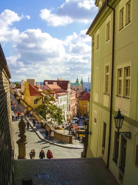 프라하 2016 프라하의 거리와 풍경을 걷는다 역사적 문화적 기념물 — 스톡 사진