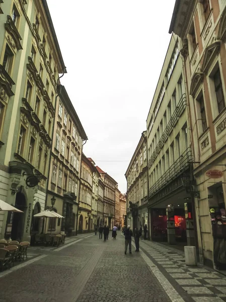 Praga República Checa Agosto 2016 Caminhe Pelas Ruas Pontos Turísticos — Fotografia de Stock