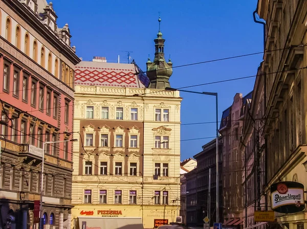 Prag Çek Cumhuriyeti Ağustos 2016 Prag Sokaklarında Manzaralarında Yürüyün Tarihi — Stok fotoğraf