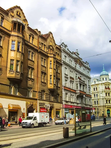 Praga República Checa Agosto 2016 Caminhe Pelas Ruas Pontos Turísticos — Fotografia de Stock