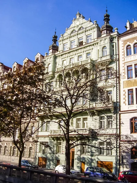 Prága Csehország 2016 Augusztus Séta Prága Utcáin Nevezetességein Történelmi Épületek — Stock Fotó