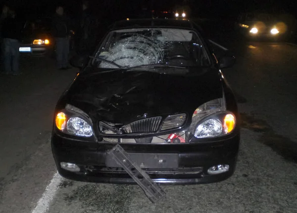 Charkow Ukraine Juni 2010 Folgen Eines Autounfalls Ein Autowrack Verkehrsunfall — Stockfoto