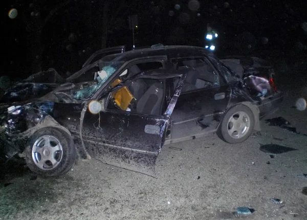 Kharkov Ukrayna Haziran 2010 Araba Kazasının Sonuçları Kaza Yapmış Bir — Stok fotoğraf