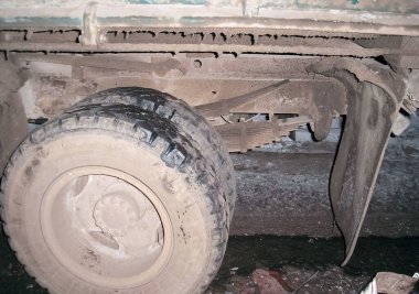 Kharkov, Ukrayna - 17 Haziran 2009: Araba kazasının sonuçları, kaza yapmış bir araba. Trafik kazası.