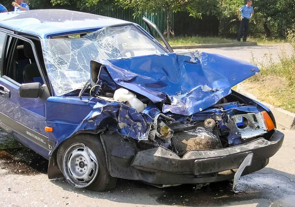 우크라이나 하리코프 2009 자동차 사고의 자동차 교통사고 — 스톡 사진