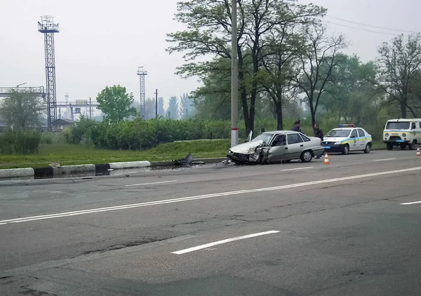 2009年 平成21年 6月17日 ウクライナ ハリコフ事故 自動車事故 道路交通事故 — ストック写真