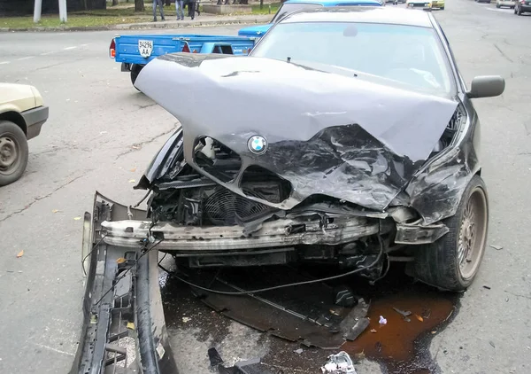 Charkow Ukraine Juni 2009 Folgen Eines Autounfalls Ein Autowrack Verkehrsunfall — Stockfoto