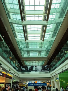 Dubai Havaalanı, BAE - 11 Haziran 2010: Dubai Yolcu Havalimanı Birleşik Arap Emirlikleri, Havaalanı İçişleri.