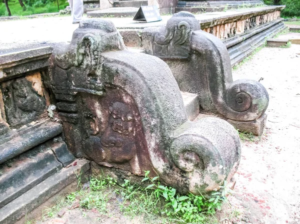 Polonnaruwa Srí Lanka Zřícenina Starověkého Chrámu Stopy Starověké Vysoce Rozvinuté — Stock fotografie
