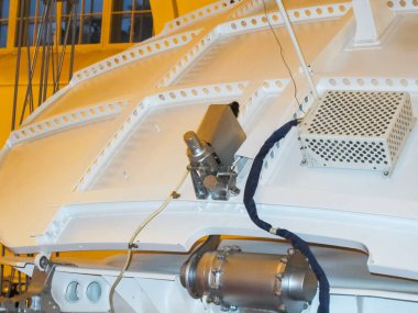 Eski arabalar müzesi, St Petersburg, Rusya - 19 Aralık 2018: Lunokhod-1, Sovyetler Birliği Ay aracı, müze örneği.