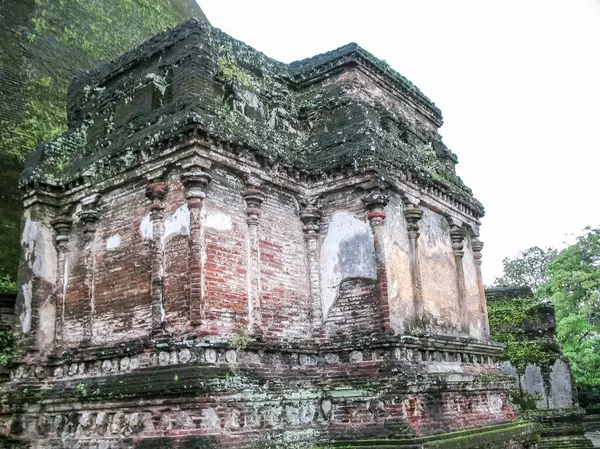 Polonnaruwa Sri Lanka Die Ruinen Eines Antiken Tempels Spuren Einer — Stockfoto