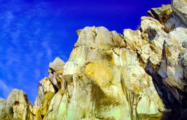 Baykal 'da kış, gölde buz ve kar. Baykal 'ın kışın güzelliği..