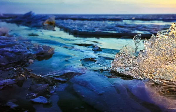 바이칼호의 호수의 겨울철 바이칼호의 아름다움 — 스톡 사진