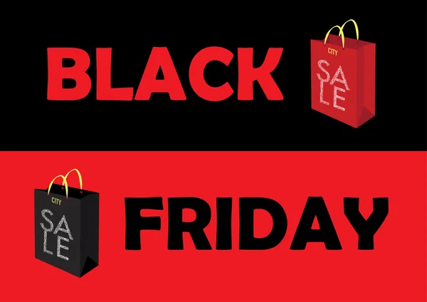 Black Friday Sale Poster. Vector Illustration — Stock Vector