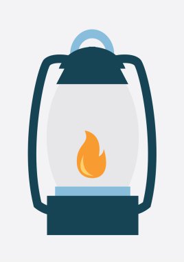 Kamp Fener. Vektör çizim