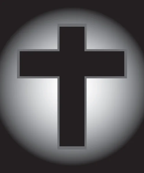 Cruz de Jesús de dos tonos — Vector de stock