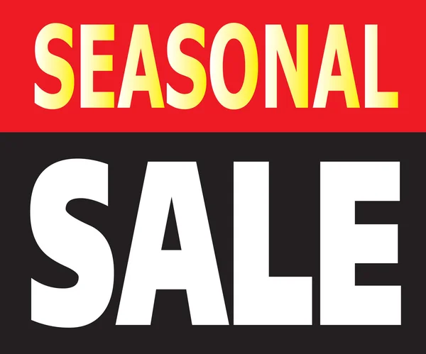 Étiquette de promotion de vente saisonnière — Image vectorielle