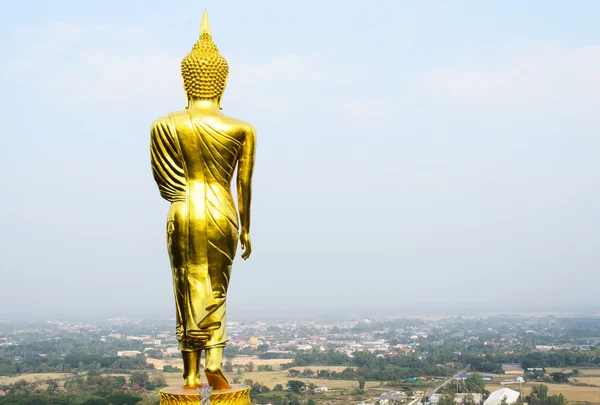 พระพุทธรูปยืนทองคํา — ภาพถ่ายสต็อก