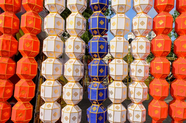 Colorful Hanging Paper Lantern in Festival of Thailand — Stock Photo, Image