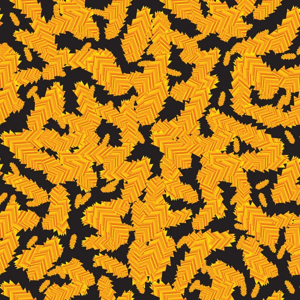 Seamless pattern with gold feathers. — Stok Vektör