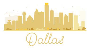 Dallas City siluetaltın siluet.