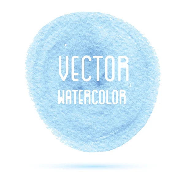 Синий акварель на белом фоне . — стоковый вектор