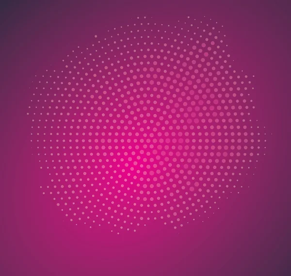 Vintage Abstract Radial Halftone on Purple Background. — Stock Vector