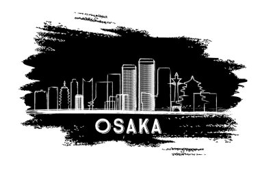Osaka Silueti. El Çizimi Çizimi.