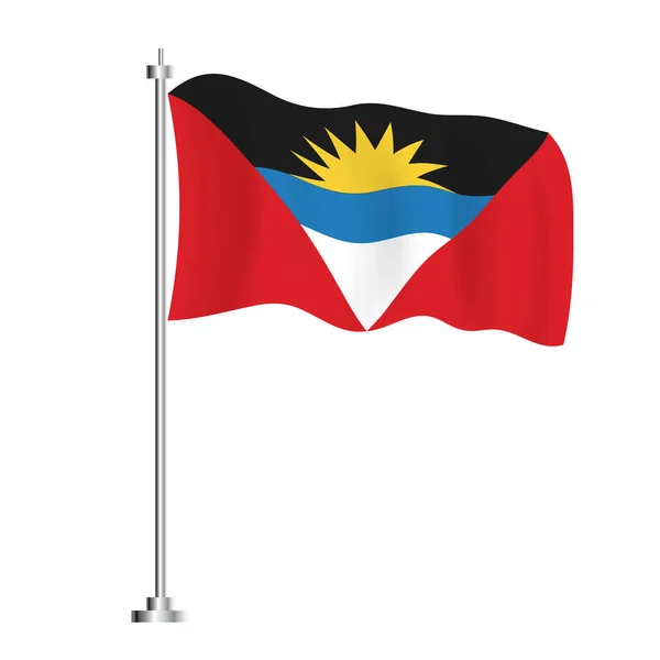 Antigua Barbuda Flag 구아와 바르부다의 깃발이다 일러스트레이션 독립일 — 스톡 벡터
