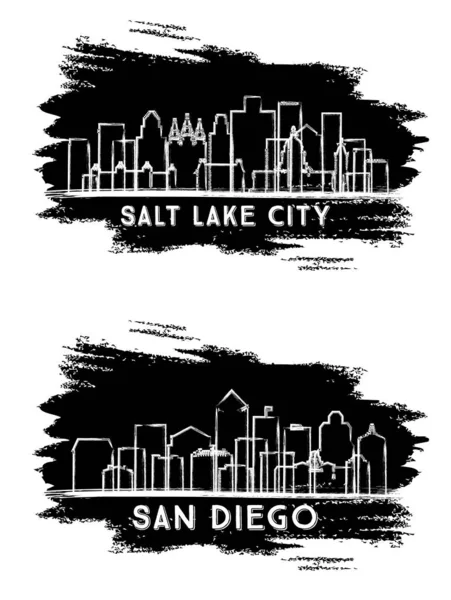 San Diego Kalifornien Och Salt Lake City Utah Usa City — Stockfoto