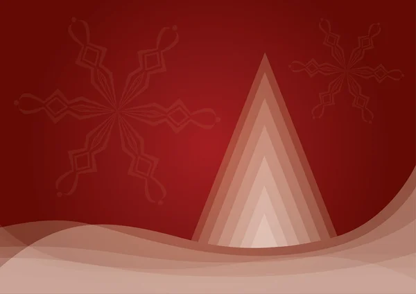 Jul bakgrund med julgran — Stock vektor