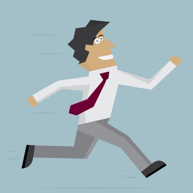 İşadamı ileri çalıştırın