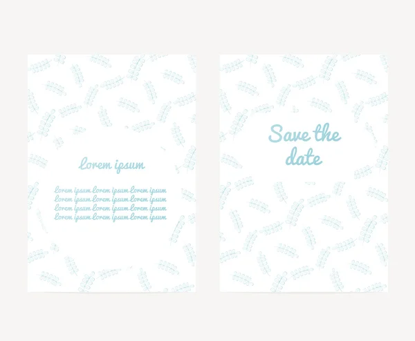 Tarjeta de invitación o de boda — Vector de stock