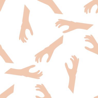 el parçası ile sorunsuz illüstrasyon