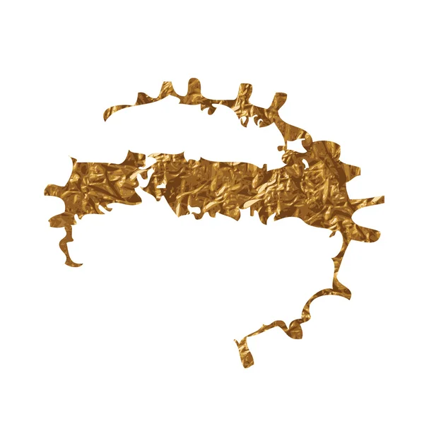 Altın Inky grunge sıçrama — Stok Vektör