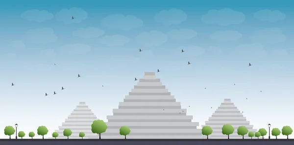 Pyramiden in Gizeh — Stockvektor