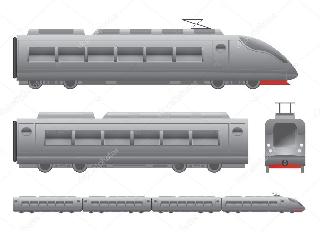 Grey Passenger train