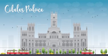 Cibeles Palace (Palacio de Cibeles), Madrid, Spain clipart