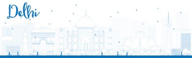 Anahat Delhi manzarası ile mavi simge