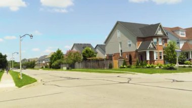 Seyahat, sokak manzarası, yeni şehir ve evler mimarisi