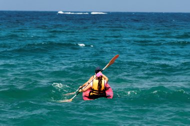 okyanusun iki canoeists