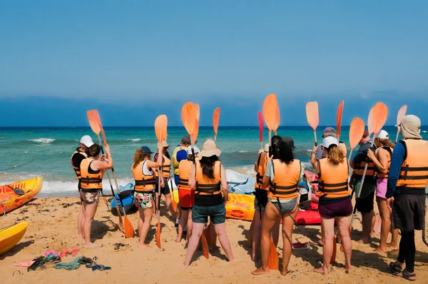 Briefing avant de naviguer Photos De Stock Libres De Droits