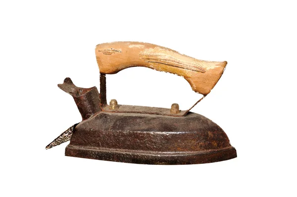 Old iron for ironing clothes — Stock Photo, Image